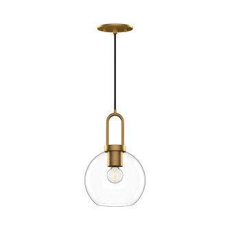 Soji One Light Pendant in Aged Gold/Clear Glass (452|PD601608AGCL)
