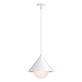 Remy One Light Pendant in White/Opal Glass (452|PD485214WHOP)