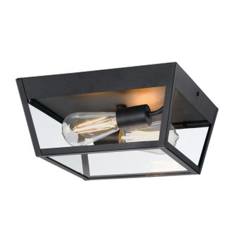 Peterson Two Light Flush Mount in Textured Black (88|6121900)