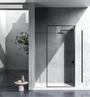 Melbourne Shower Door in Matte Black (173|SD188-3576MBK)