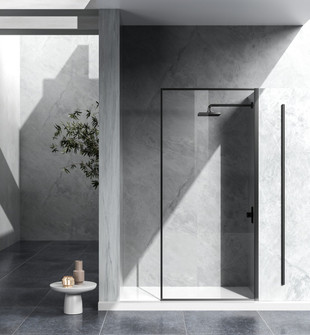 Melbourne Shower Door in Clear (173|SD188-3576MBK)