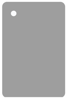 Mirror metal finish sample Mirror Metal Finish Sample in Silver (173|MTMR-201-GR)