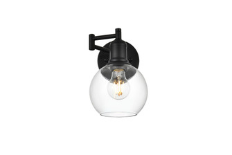 Davian One Light Swing Arm Wall Sconce in Black (173|LD7327W6BLK)