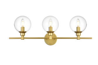 Jaelynn Three Light Bath Sconce in Brass (173|LD7318W28BRA)