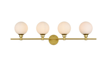Cordelia Four Light Bath Sconce in Brass (173|LD7317W38BRA)