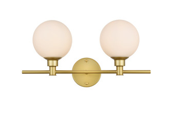 Cordelia Two Light Bath Sconce in Brass (173|LD7317W19BRA)