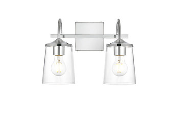 Avani Two Light Bath Sconce in Chrome and Clear (173|LD7313W14CH)