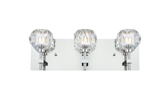 Graham Three Light Wall Sconce in Chrome and Clear (173|3509W18C)