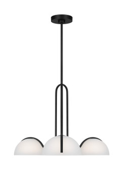 Nido Three Light Chandelier in Midnight Black (454|KC1133MBK)