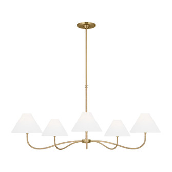 Laguna Five Light Chandelier in Burnished Brass (454|CC1695BBS)
