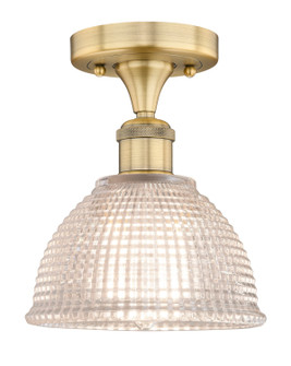 Edison One Light Flush Mount in Brushed Brass (405|616-1F-BB-G422)