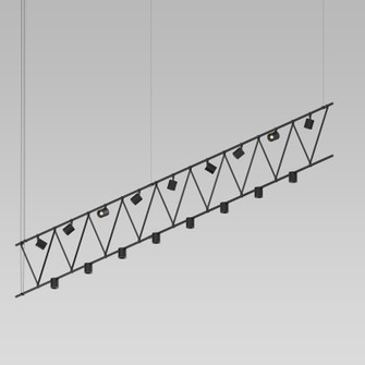 Suspenders 17 Light Pendant in Satin Black (69|SLS1143)