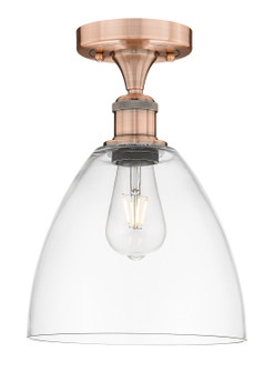 Edison One Light Semi-Flush Mount in Antique Copper (405|616-1F-AC-GBD-92)