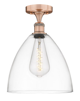 Edison One Light Semi-Flush Mount in Antique Copper (405|616-1F-AC-GBD-122)