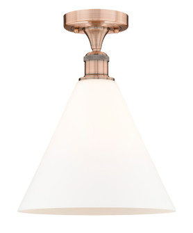 Edison One Light Semi-Flush Mount in Antique Copper (405|616-1F-AC-GBC-121)