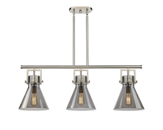 Downtown Urban Three Light Island Pendant in Satin Nickel (405|411-3I-SN-G411-10SM)