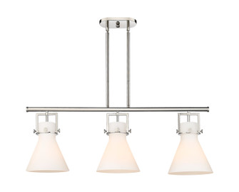 Downtown Urban Three Light Island Pendant in Polished Nickel (405|411-3I-PN-G411-10WH)