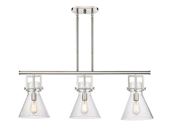 Downtown Urban Three Light Island Pendant in Polished Nickel (405|411-3I-PN-G411-10SDY)