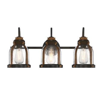 Cindy Three Light Wall Fixture in Oil Rubbed Bronze And Barnwood (88|6118200)