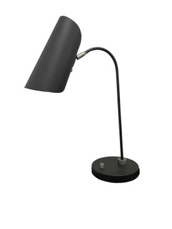 Logan One Light Table Lamp in Black/Satin Nickel (30|L350-BLKSN)