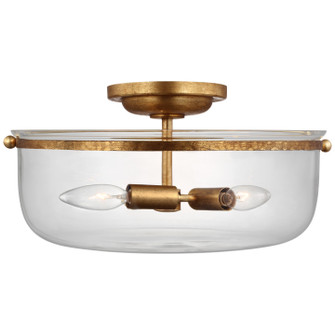 Lorford LED Semi-Flush Mount in Gilded Iron (268|CHC 4269GI-CG)
