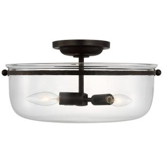 Lorford LED Semi-Flush Mount in Aged Iron (268|CHC 4269AI-CG)