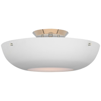Valencia LED Flush Mount in Polished Nickel (268|ARN 4520PN-WHT)