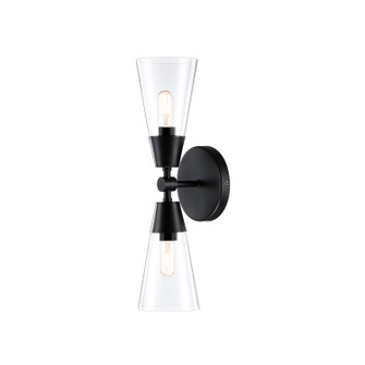 Norro Two Light Wall Sconce in Matte Black (43|D290C-2WS-MB)