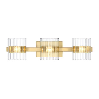 Aries Three Light Vanity in Brushed Gold (43|D284C-3B-BG)