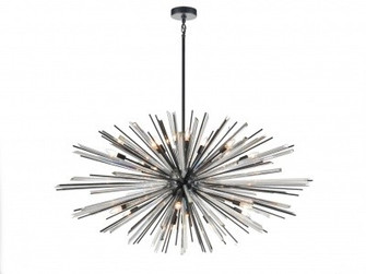 Palisades Ave. 18 Light Chandelier in Black (192|HF8200-BK)
