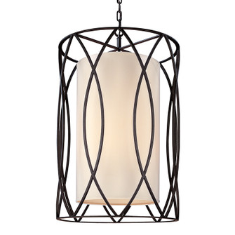 Sausalito Eight Light Pendant in Textured Iron (67|F1288-TRN)