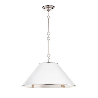 Reese Three Light Pendant in White (400|16-1395PNWT)