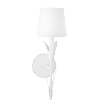 River Reed One Light Wall Sconce in White (400|15-1218WT)