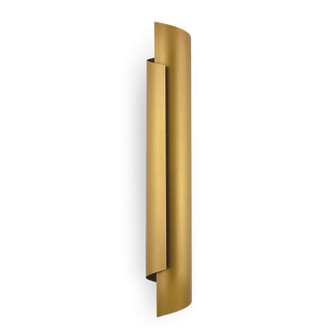 Flute Two Light Wall Sconce in Natural Brass (400|15-1214NB)