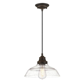Iron Hill One Light Pendant in Oil Rubbed Bronze With Highlights (88|6116600)
