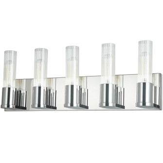 Tube Five Light Vanity in Polished Chrome (216|TBE-225W-PC)