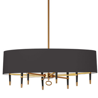 Langford Eight Light Chandelier in Vintage Bronze (216|LAN-408HC-VB-BK)