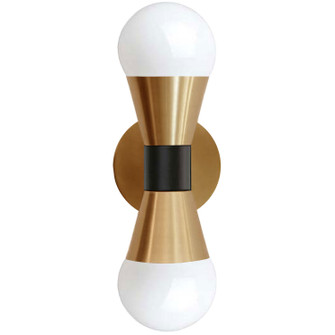 Fortuna Two Light Wall Sconce in Aged Brass (216|FOR-72W-AGB-MB)