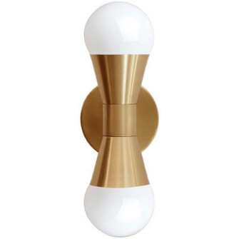 Fortuna Two Light Wall Sconce in Aged Brass (216|FOR-72W-AGB)