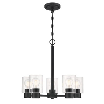 Sylvestre Five Light Chandelier in Matte Black (88|6115300)
