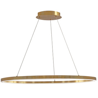 Circulo LED Chandelier in Aged Brass (216|CIR-4463C-AGB)