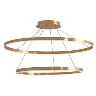 Circulo LED Chandelier in Aged Brass (216|CIR-3397C-AGB)