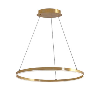 Circulo LED Chandelier in Aged Brass (216|CIR-2434C-AGB)