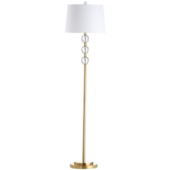 Rose One Light Floor Lamp in Aged Brass (216|C182F-AGB)