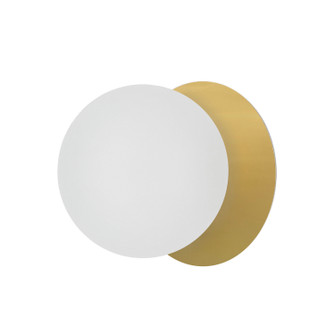 Burlat One Light Wall Sconce in White (216|BUR-51W-AGB-WH)