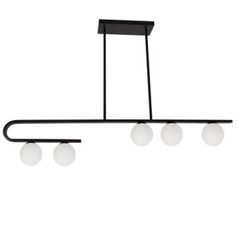 Atlas Five Light Pendant in Black (216|ATL-445HP-MB)