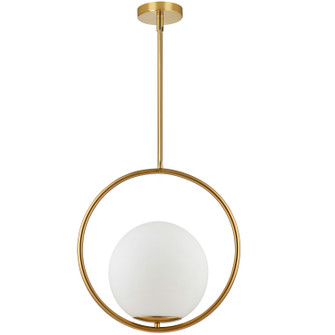 Adrienna One Light Pendant in Aged Brass (216|ADR-161P-AGB)