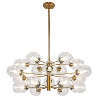 Abii 18 Light Chandelier in Vintage Bronze (216|ABI-3318C-VB-CLR)