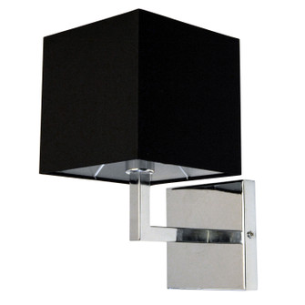 Lucas One Light Wall Sconce in Polished Chrome (216|77-1W-PC-BK)