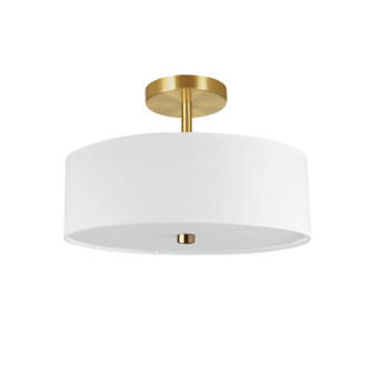 Everly Three Light Semi-Flush Mount in White (216|571-143SF-AGB-WH)